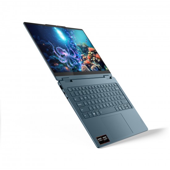 14 Yoga 7 2-in-1 14AKP10, WUXGA OLED Touch, Procesor AMD RyzenTM AI 5 340 (16M Cache, up to 4.8 GHz), 24GB LPDDR5X, 1TB SSD, AMD Radeon 840M, Win 11 Home, Tidal Teal, 3Yr Onsite Premium Care 