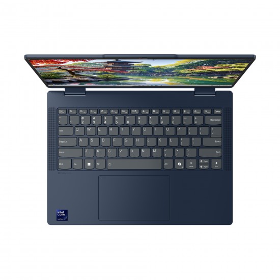 14 IdeaPad 5 2-in-1 14IAL10, WUXGA OLED Touch, Procesor Intel® CoreTM Ultra 5 225H (18M Cache, up to 4.90 GHz), 16GB LPDDR5X, 1TB SSD, Intel Arc 130T, No OS, Cosmic Blue 