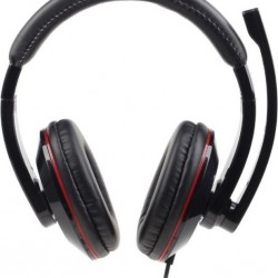 CASTI Gembird, cu fir, standard, utilizare multimedia, microfon pe brat, conectare prin Jack 3.5 mm x 2, negru, 