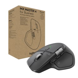 Mouse MX Master 4 - 8K DPI MagSpeed Scrolling Logi Bolt Receiver, Bluetooth Graphite 