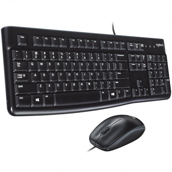 LOGITECH MK120 corded Desktop black USB - NSEA (US), 