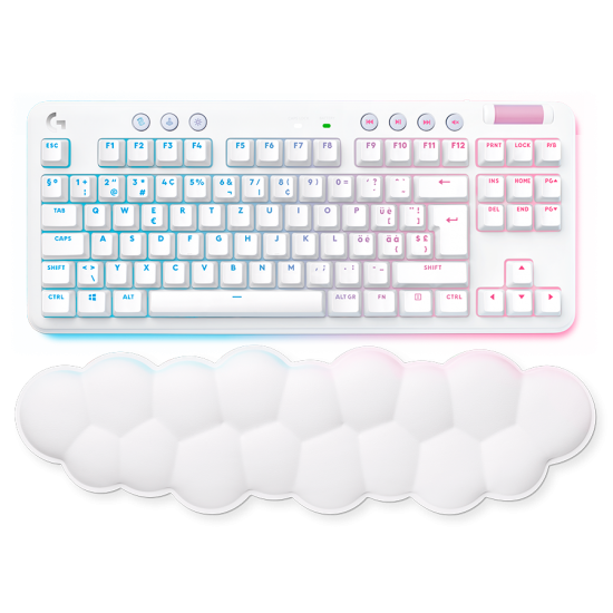 LOGITECH G715 Wireless Mechanical Gaming Keyboard - OFF WHITE - US INTL - LINEAR, 