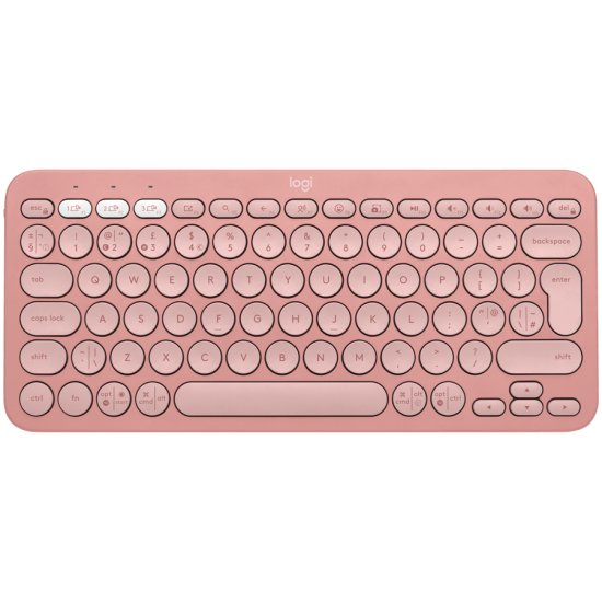 LOGITECH Pebble Keys 2 K380s - TONAL ROSE - (US) INTL - BT - N/A - INTNL-973 - UNIVERSAL 