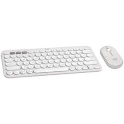 LOGITECH Pebble 2 Combo - TONAL WHITE - (US) INTL - 2.4GHZ/BT - N/A - INTNL-973 - UNIVERSAL 