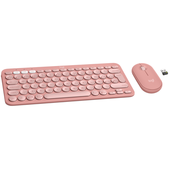 LOGITECH Pebble 2 Combo - TONAL ROSE - (US) INTL - 2.4GHZ/BT - N/A - INTNL-973 - UNIVERSAL 