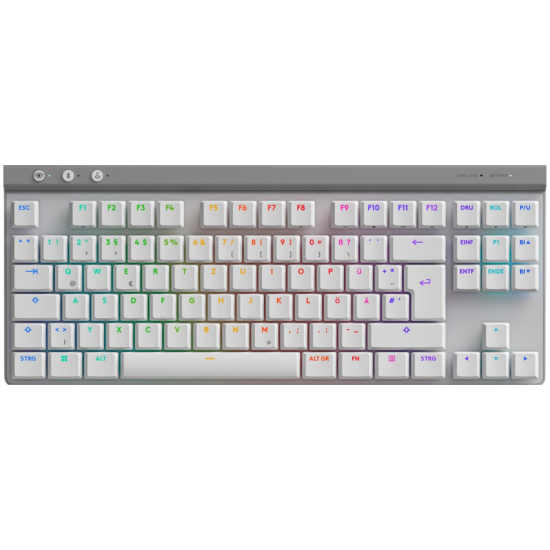 LOGITECH G515 LIGHTSPEED TKL - WHITE - US INTL - 2.4GHZ/BT- EMEA28i-935 - TACTILE 