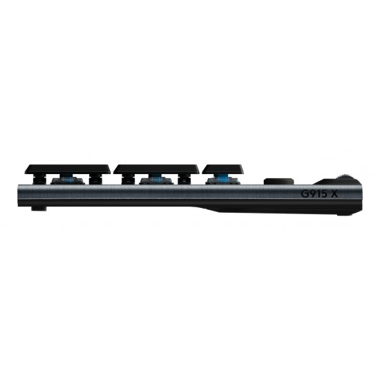 LOGITECH G915 X LIGHTSPEED Wireless Gaming Keyboard - BLACK - US INTL - 2.4GHZ/BT  - EMEA28i-935 - CLICKY 