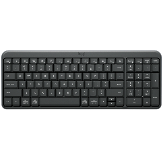 LOGITECH K250 - GRAPHITE - US INTL - 2.4GHZ/BT - INTNL-973 