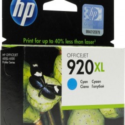 Cartus Cerneala Original HP Cyan, nr.920XL, pentru OfficeJet 6000|6500|7000|7500, , (timbru verde 0.15 lei), 