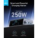 Alimentator retea Anker, Prime, 250W, PowerIQ 4.0, 4 x USB-C, 2 x USB-A, afisaj LCD 2.26 inch, argintiu, 