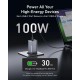 Alimentator retea Anker, Prime GaN, 100W, power delivery, power IQ, 2 x USB-C, 1 x USB-A, gri, Alimentator retea Anker, Prime GaN, 100W, power delivery, power IQ, 2 x USB-C, 1 x USB-A, gri,