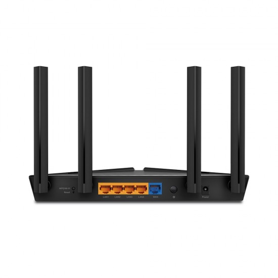 ROUTER TP-LINK wireless 1800Mbps,1 x WAN Gigabit, 4 porturi LAN Gigabit,  2.4 GHz/5 GHz dual band, 4 antene externe, WI-FI 6,  