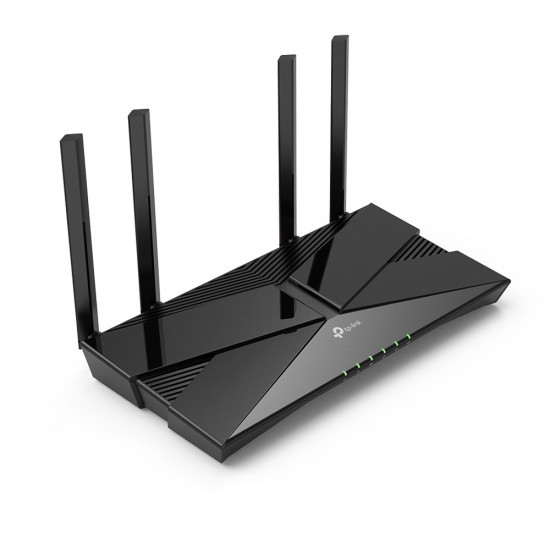 ROUTER TP-LINK wireless 1800Mbps,1 x WAN Gigabit, 4 porturi LAN Gigabit,  2.4 GHz/5 GHz dual band, 4 antene externe, WI-FI 6,  