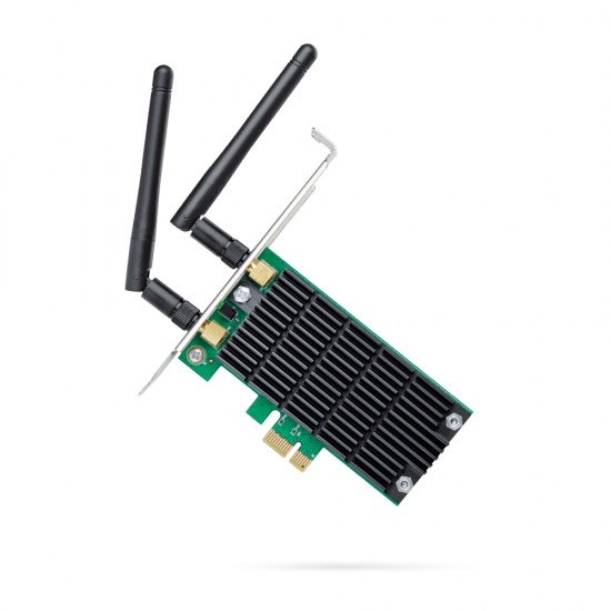 ADAPTOR RETEA TP-LINK AC1200, intern wireless 2.4 GHz | 5 GHz, PCI-E, port, 1200 Mbps, antena externa x 2, ADAPTOR RETEA TP-LINK AC1200, intern wireless 2.4 GHz | 5 GHz, PCI-E, port, 1200 Mbps, antena externa x 2,