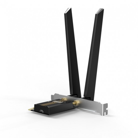 ADAPTOR RETEA TP-LINK, BE9300 Wi-Fi 7,  PCIe Adapter, 9300 Mbps, WI-FI 7 si Bluetooth 5.4, antena externa x 2, 