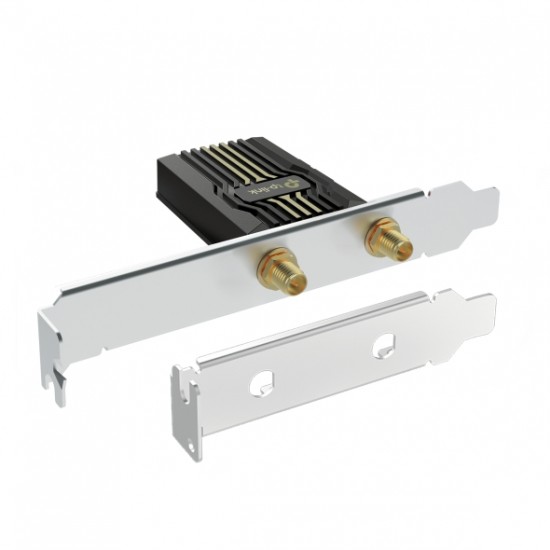 ADAPTOR RETEA TP-LINK, BE9300 Wi-Fi 7,  PCIe Adapter, 9300 Mbps, WI-FI 7 si Bluetooth 5.4, antena externa x 2, 