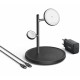 Stand incarcare wireless  Anker, MagGo 3-in-1, 15W, fast charge, compatibl Apple, 1 x USB-C incarcare, negru, 