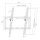 SUPORT de perete LOGILINK, pt 1 TV/monitor plat, diag. max 55 inch, inclinare, max 35 Kg, 