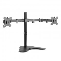 SUPORT de birou LOGILINK, pt 2 TV/monitor plat, curbat, diag. max 32 inch, rotatie, inclinare, pivotare, orizontala, verticala, totala, max 8 Kg x 2, 