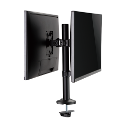 SUPORT de birou LOGILINK, pt 2 TV/monitor plat, curbat, diag. max 32 inch, rotatie, inclinare, pivotare, verticala, max 8 Kg x 2, negru, 