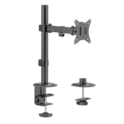 SUPORT de birou LOGILINK, pt 1 TV/monitor plat, diag. max 32 inch, rotatie, inclinare, orizontala, verticala, max 9 Kg, negru, 