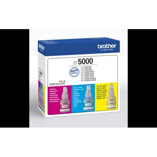 Combo-Pack Original Brother CMY,BT5000CLVAL, pentru DCP-T300|T310|T510|T500|T700|MFC-T910, 15K, incl.TV 1.2 RON, 