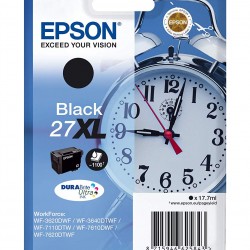 Cartus Cerneala Original Epson Black, nr.27XL, pentru WorkForce WF-7110|WF-7610, 1.1K, (timbru verde 0.15 lei), 