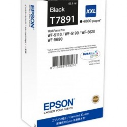 Cartus Cerneala Original Epson Black, T7891, pentru Workforce Pro Wf-5620Dwf,  , (timbru verde 0.15 lei), 