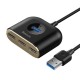 HUB extern Baseus Square, porturi USB: USB 3.0 x 1 + USB 2.0 x 3, conectare prin USB 3.0, lungime 1 m, negru, HUB extern Baseus Square, porturi USB: USB 3.0 x 1 + USB 2.0 x 3, conectare prin USB 3.0, lungime 1 m, negru,