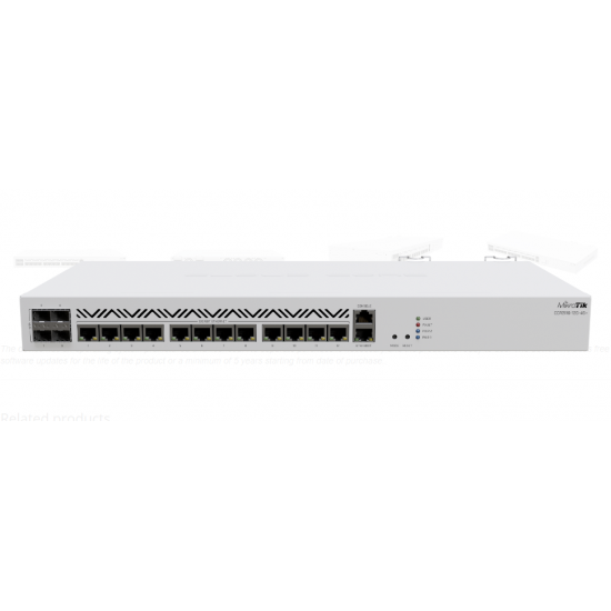 NET ROUTER 1000M 12PORT 4SFP+/CCR2116-12G-4S+ MIKROTIK, 