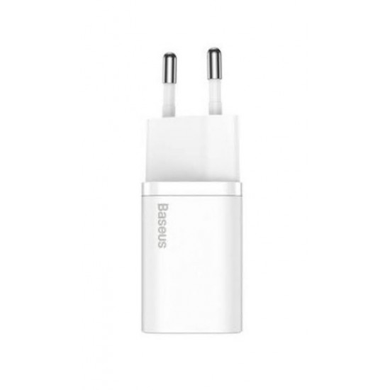 INCARCATOR retea Baseus Super Si, Quick Charge 30W, 1 x USB Type-C 5V/3A, alb 
