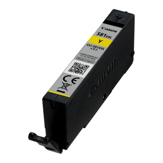 Cartus Cerneala Original Canon Yellow, CLI-581XXLY, pentru Pixma TR7550|TR8550|TS6150|TS6250|TS705|TS8150|TS8250|TS9150|TS9155|TS9550, , (timbru verde 0.15 lei), 