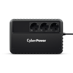 UPS CYBER POWER Line Int.  fara management,   650VA/ 360W, AVR, 3 x socket Schuko, indicatie status cu LED, 1 x baterie 12V/5Ah, Backup: 21-35 min, incarcare pana la 8h, GreenPower, 