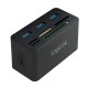 HUB extern LOGILINK, porturi USB: USB 3.0 x 3, conectare prin USB 3.0, alte porturi: SD, MicroSD, M2, MS Duo/Pro, CF, negru, HUB extern LOGILINK, porturi USB: USB 3.0 x 3, conectare prin USB 3.0, alte porturi: SD, MicroSD, M2, MS Duo/Pro, CF, negru,