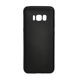 Husa Samsung S8 Spacer, negru, grosime 1 mm, material flexibil TPU, ColorFull Matt Ultra negru 