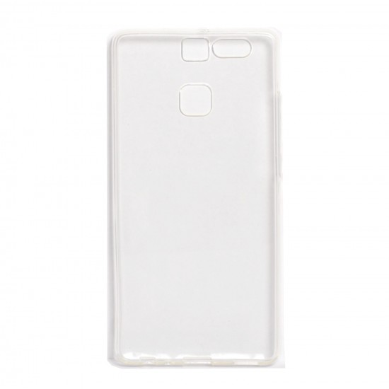 Husa Huawei telefon P9, transparent, tip back cover, material flexibil TPU, 