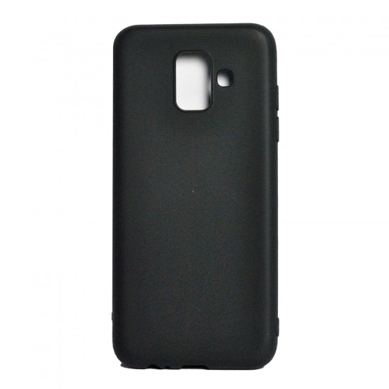 Husa Samsung A6 DUOS 2018 Spacer, negru, grosime 1 mm, material flexibil TPU, ColorFull Matt Ultra negru 