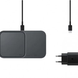 Wireless Charger Duo 15W Super Fast Wireless Charge; Black 