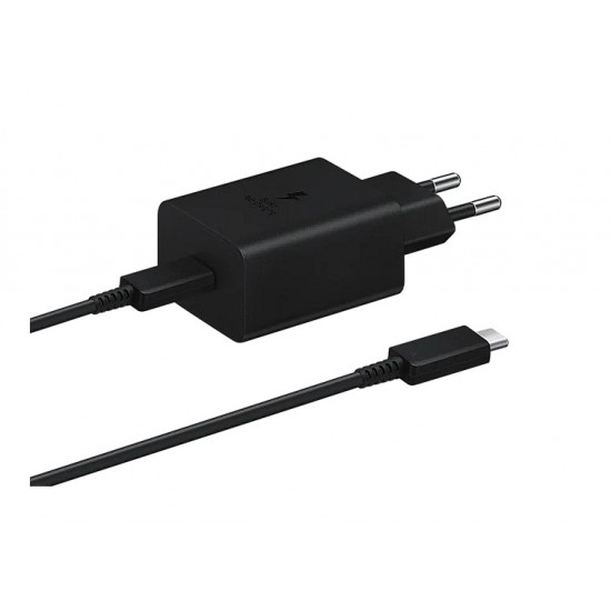 Samsung Power Adapter 45W USB-C Super Fast Charge; USB-C to USB-C Cable, 5A, 1.8m; Black 