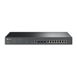 ROUTER TP-LINK wired Gigabit, 2×10GE SFP+ (1WAN,1 WAN/LAN), 1×1GE SFP WAN/LAN, 8×1GE RJ45 WAN/LAN, 1×RJ45 Console, 2×USB (Connecting 4G/3G Modem as WAN Backup) 