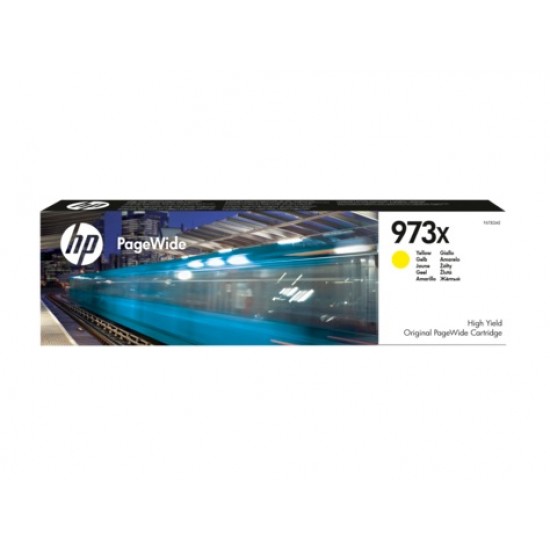 Cartus Cerneala Original HP Yellow, nr.973x, pentru PageWide Pro 452|Pro 477, , (timbru verde 0.15 lei), 
