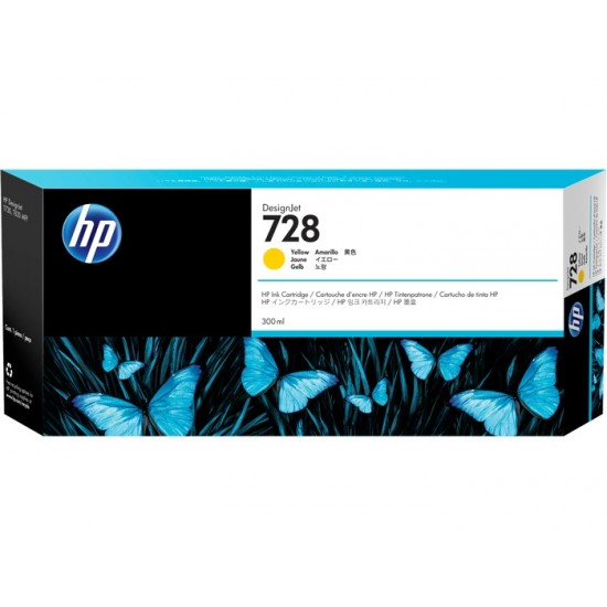 Cartus Cerneala Original HP Yellow, nr.728, pentru DesignJet T730|DesignJet T830, , (timbru verde 0.15 lei), Cartus Cerneala Original HP Yellow, nr.728, pentru DesignJet T730|DesignJet T830, , (timbru verde 0.15 lei),