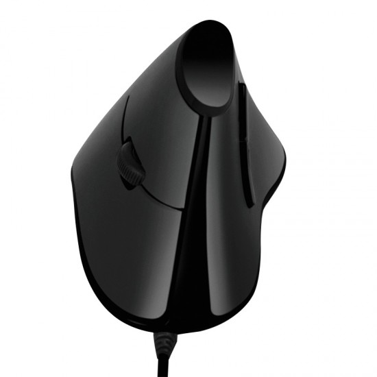 MOUSE Logilink, PC sau NB, cu fir, USB, optic, 1000 dpi, butoane/scroll 5/1, ergonomic, negru, 