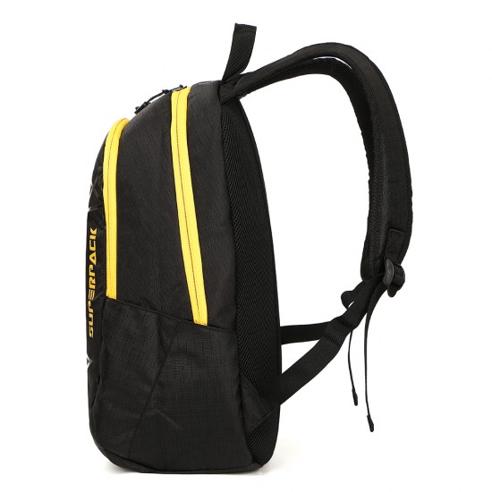 RUCSAC IGGY, 2 compartimente, 2 buzunare laterale, nylon, waterproof, 45x29x22.5cm, negru, 45506980 