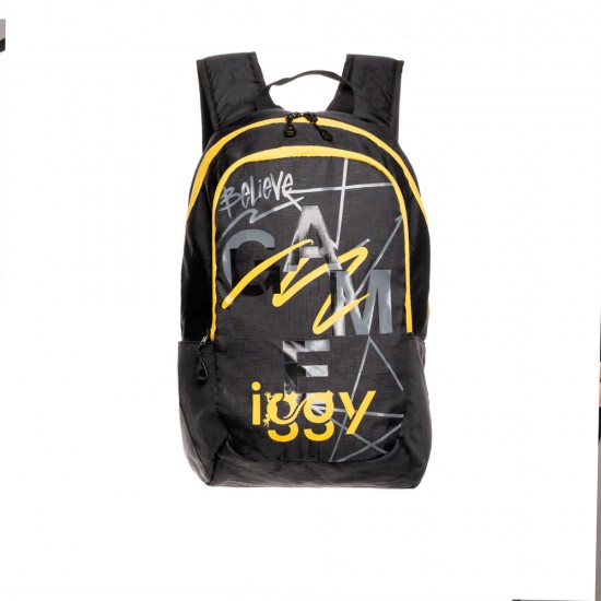 RUCSAC IGGY, 2 compartimente, 2 buzunare laterale, nylon, waterproof, 45x29x22.5cm, negru, 45506980 