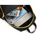 RUCSAC IGGY, 2 compartimente, 2 buzunare laterale, nylon, waterproof, 45x29x22.5cm, negru, 45506980 