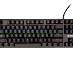 TASTATURA MECANICA SPACER USB IMMORTAL, switch-uri mecanice albastre, 50 mil. apasari, 87 taste, anti-ghosting 26 taste, anti-spill, black, 