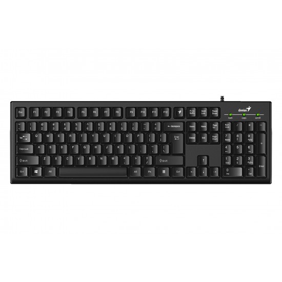 TASTATURA GENIUS USB, 104 taste, black, 