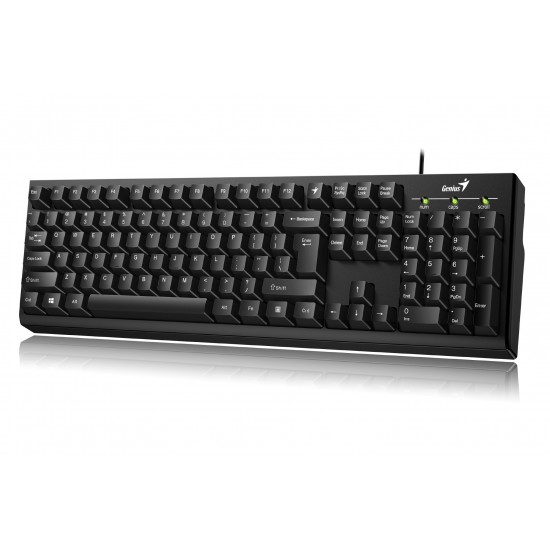 TASTATURA GENIUS USB, 104 taste, black, 