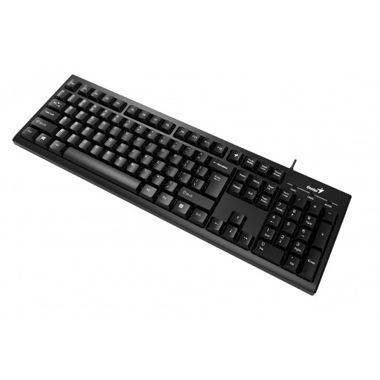 TASTATURA GENIUS USB, 104 taste, black, 